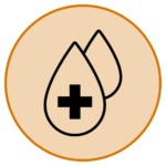 Icon of a blood drop