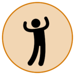 Person stretching pain free