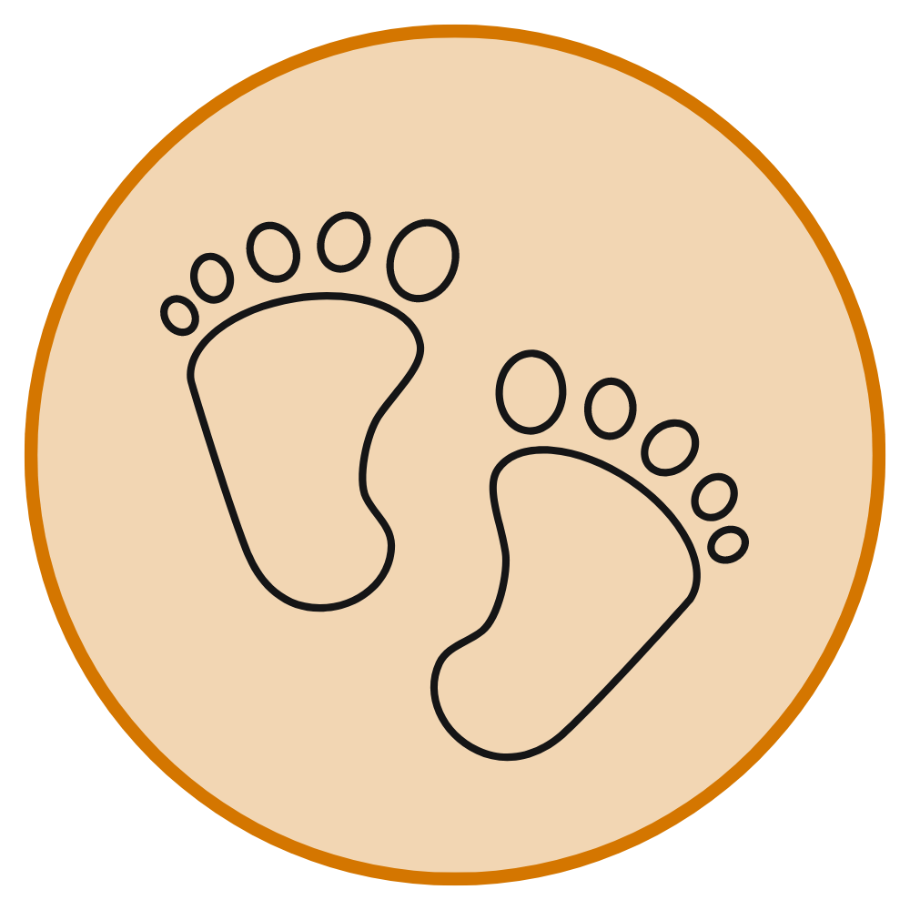 Icon of baby feet