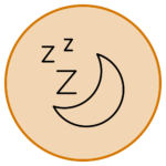 Crescent moon and "z"