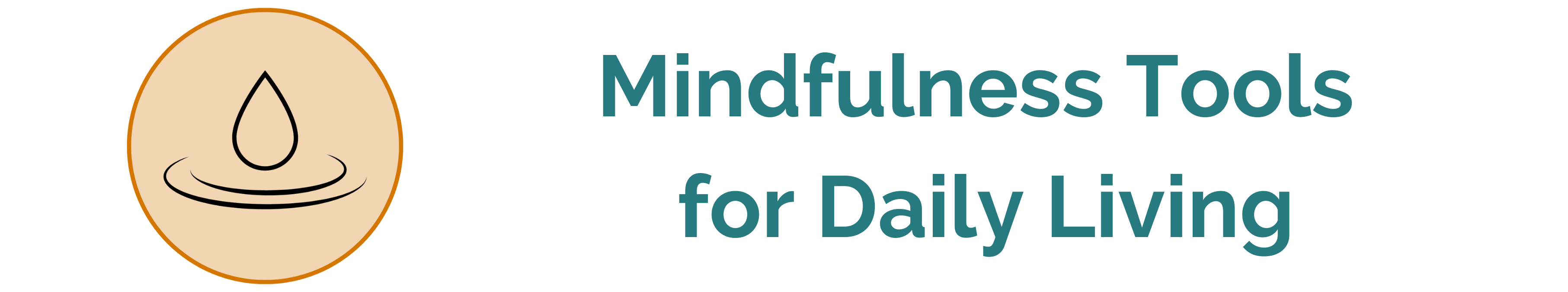 Icon and title Mindfulness Tools for Daily Living