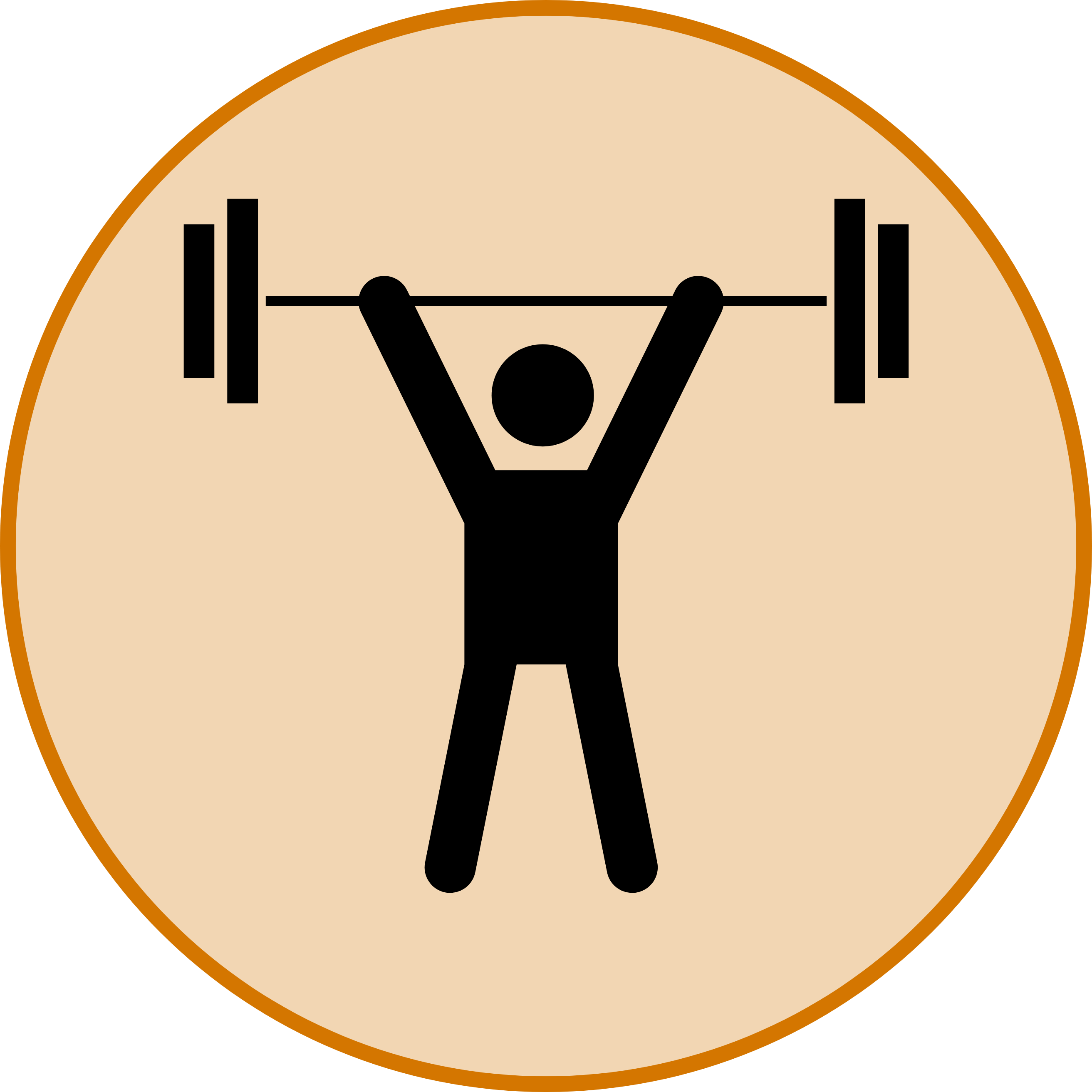 Icon of person lifting weight